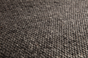 Vloerkleed | Vlakgeweven | Vervilte Wol | 301-001-104 Charcoal