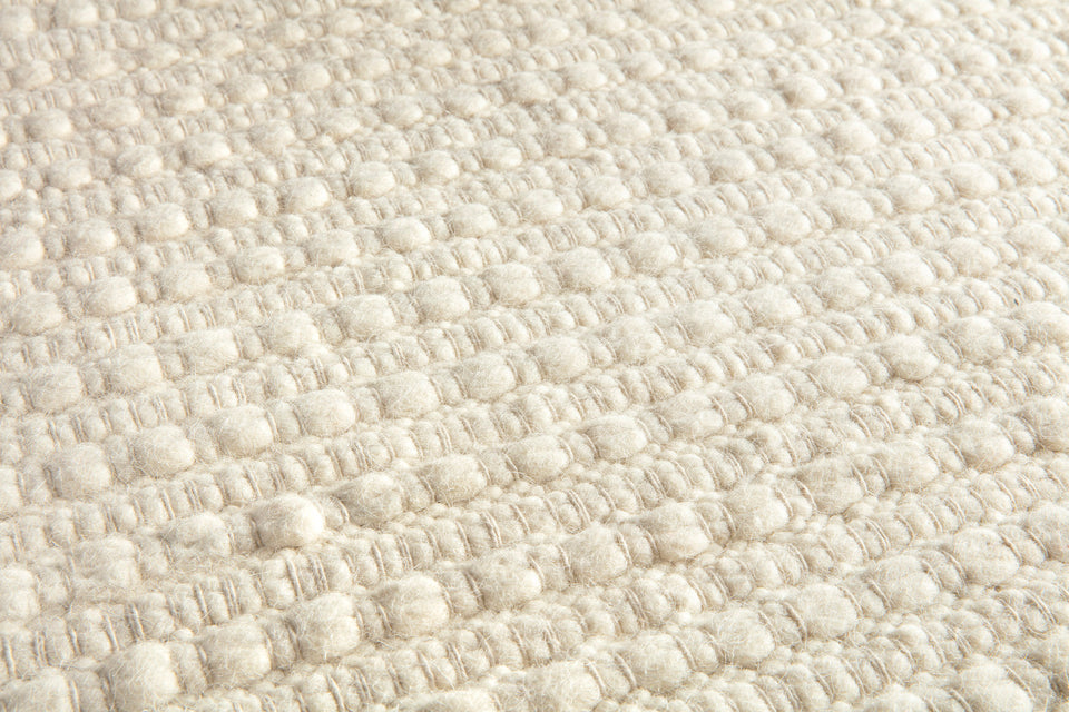Vloerkleed | 100% vervilte wol | 614-001-112 Ivory