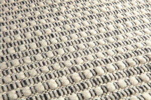 Vloerkleed | 100% vervilte wol | 614-001-118 Black & White