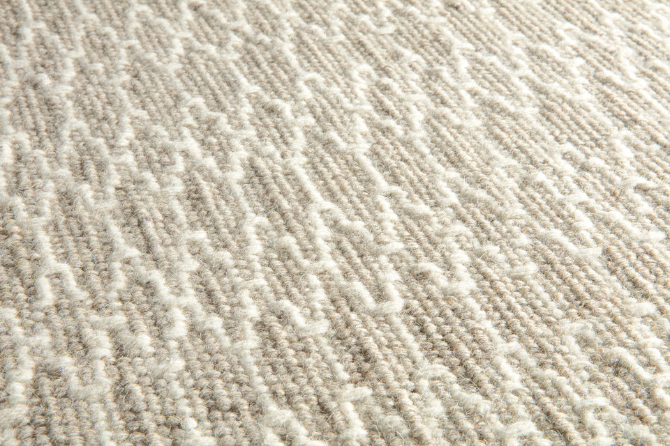 Vloerkleed | Handgeweven durrie wol | 615-001-102 Beige
